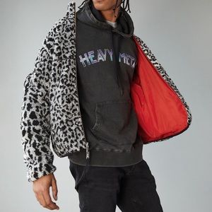 Ovadia reversible fleece jacket, Size Medium.